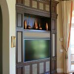 CUSTOM MEDIA CENTER WITH HIDDEN  A/V SYSTEMS