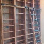 Home Library with Vintage Ladder