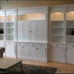 WALL TO WALL BUILT-INS WITH HIDDEN MEDIA CENTER