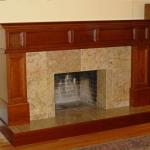 CUSTOM FIREPLACE WITH STONE WORK