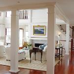 LIVING ROOM WITH CUSTOM COLUMNS