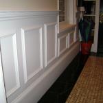 INTEGRATED MILLWORK AND WAINSCOT IN FOYER