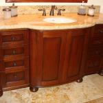 CUSTOM VANITY WITH RADIUS FRONT