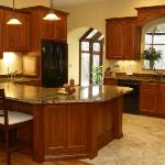 BEAUTIFUL OPEN KITCHEN WITH LARGE PENINSULA 